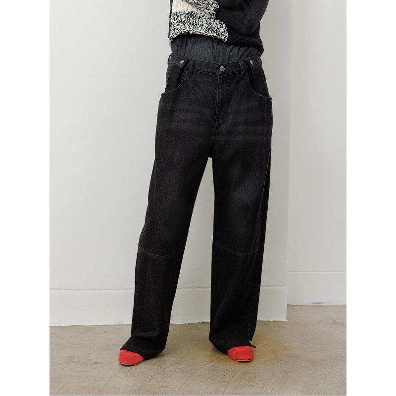YENN】TUCK BELT DESIGN PANTS | selectshop kusukusu