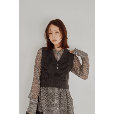 【Hella】Sheer Check Slim Shirt　※納期8月中旬～9月中旬