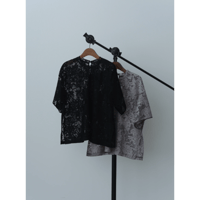 【Hella】rascel lace half sleeve top　※納期3月中旬〜4月中旬