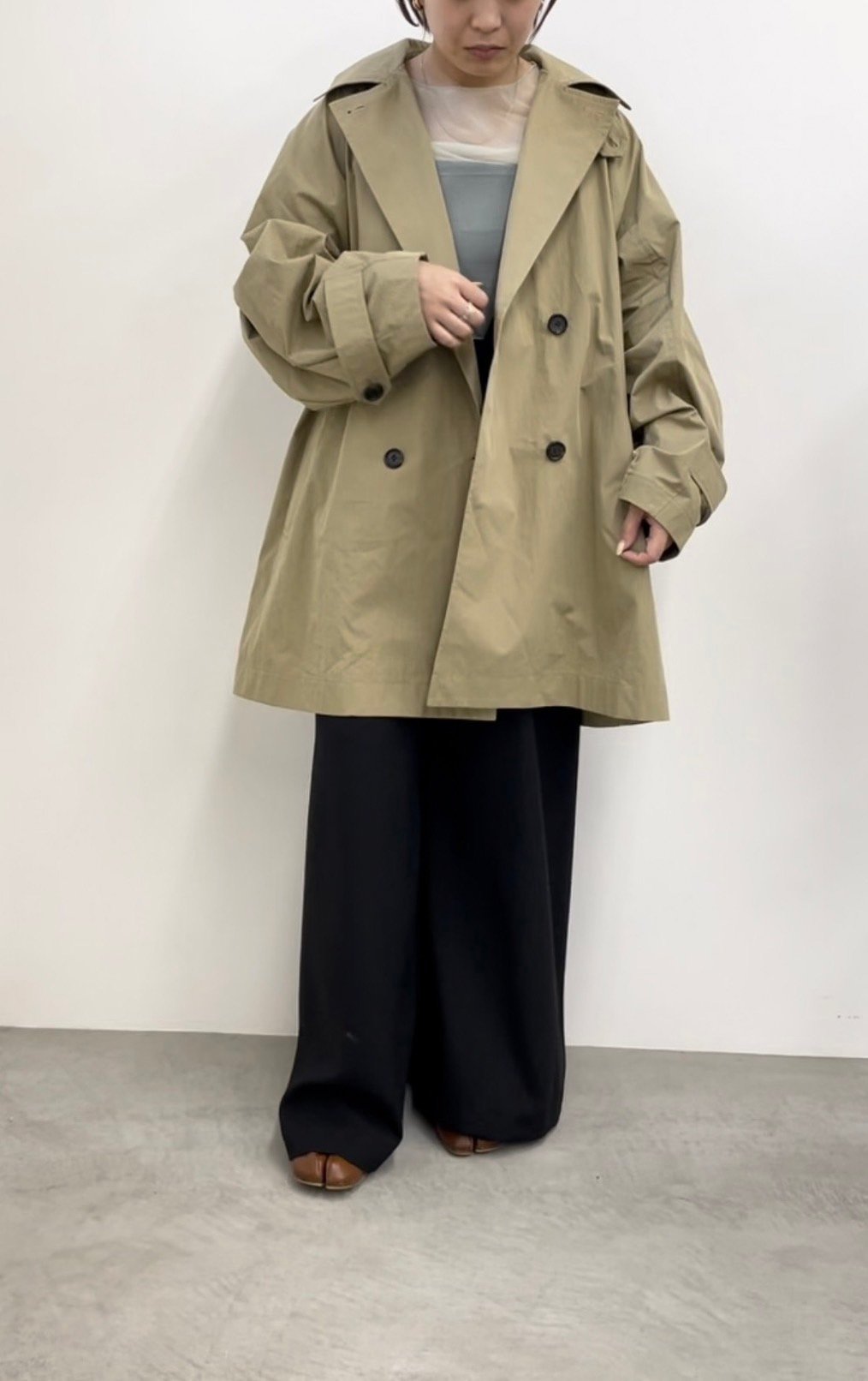 再販✨【CLOCHE】ミドル丈トレンチコート 再販✨【CLOCHE】ミドル丈トレンチコート