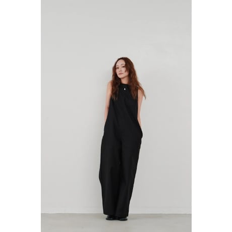 【Hella】back open cotton overall　※納期3月中旬〜4月中旬