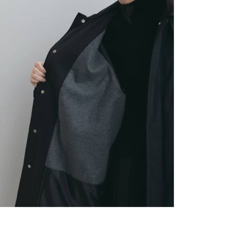 【anuke】Padded Soutiencollar Coat　※納期11月上旬～12月上旬