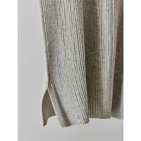 【YENN】LINEN RIB TANKTOP