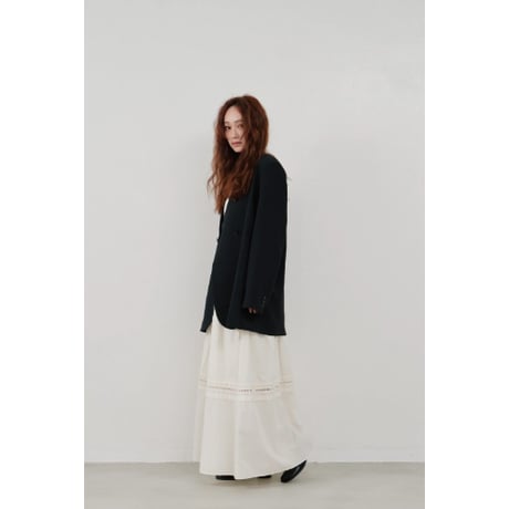 【Hella】ladder lace gather skirt　※納期4月中旬〜5月中旬