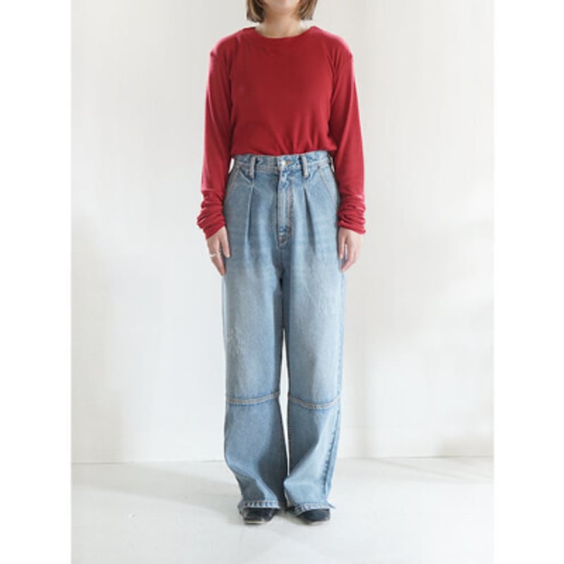 YENN イェン HIGH RISE TUCK WIDE PT YENN（イェン） ハイライズ タックワイドパンツ / レディース