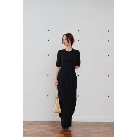 【Hella】sheer pencil skirt　※納期6月中旬〜7月中旬