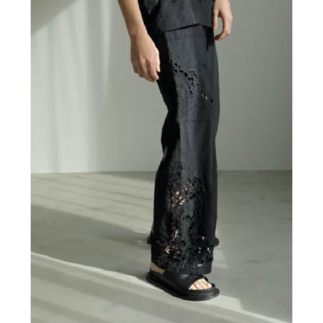 再販【ànuke】Cutwork Lace Pants
