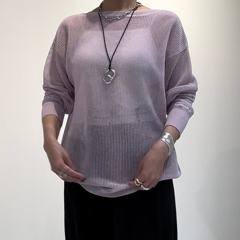 Dignite collier】メッシュ柄2wayニットPO | selectshop ku