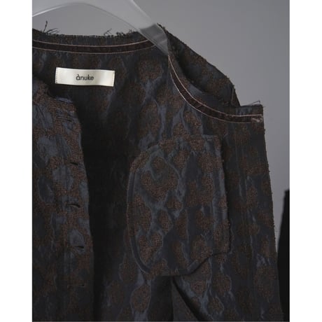 【anuke】Leopard Jacquard Jacket※9月中～10月中