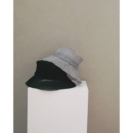 【anuke】Cutoff Sheer Hat　※納期4月中旬～5月中旬