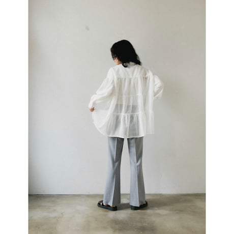 【AGAWD】バックティアードブラウス