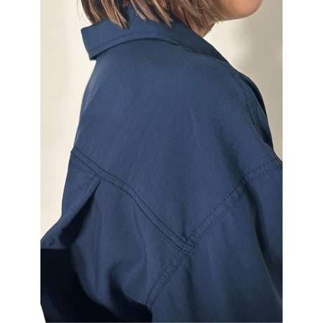 【YENN】COLOR STITCH WASHED SHIRT