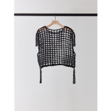 【YENN】CROCHET MESH TOPS