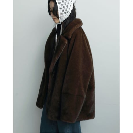 【anuke】Eco Minkfur Jacket※11月中～12月中