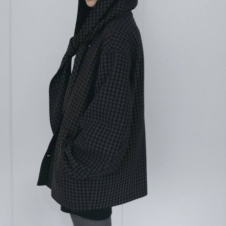 【anuke】Check Coverall Jacket　※納期9月中旬～10月中旬