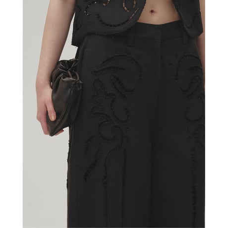 【TODAYFUL】Cut Lace Twill Pants　※納期6月下旬～7月下旬