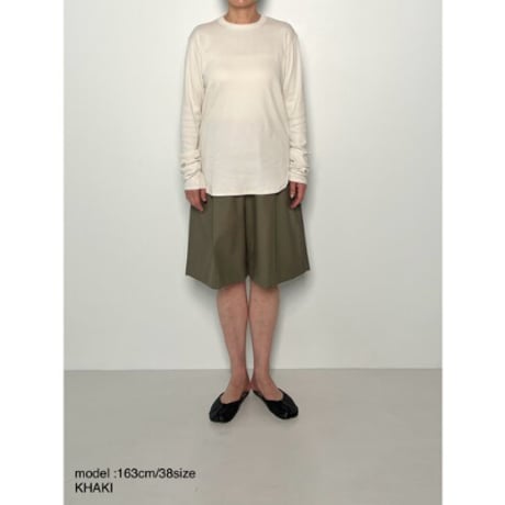 【YENN】FAUX LEATHER HALF PT