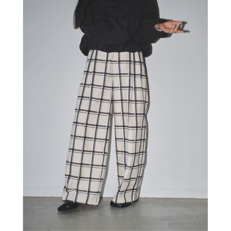 TODAYFUL】Check Piping Pants | selectshop kusukusu