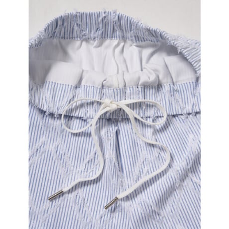 【YENN】STRIPE JQ SHORT PT