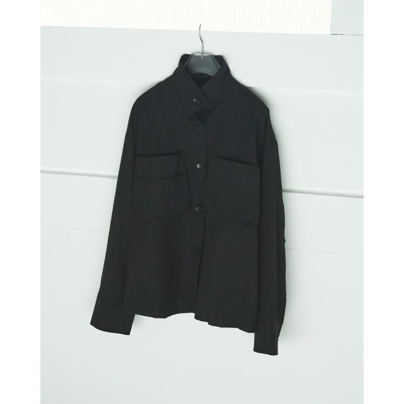 anuke】Pocket Standcollar Shirts | selectshop k