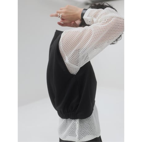【YENN】MESH KNIT PO