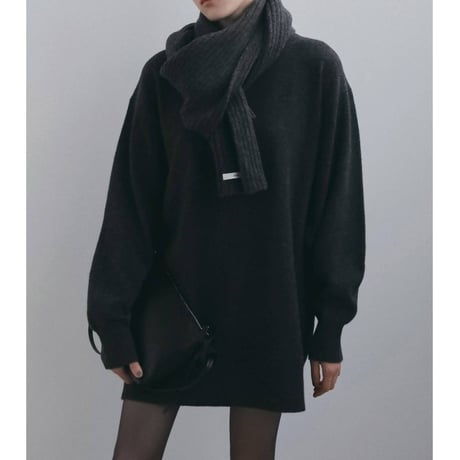 【anuke】Rib Knit Stole　※納期11月中旬～12月中旬