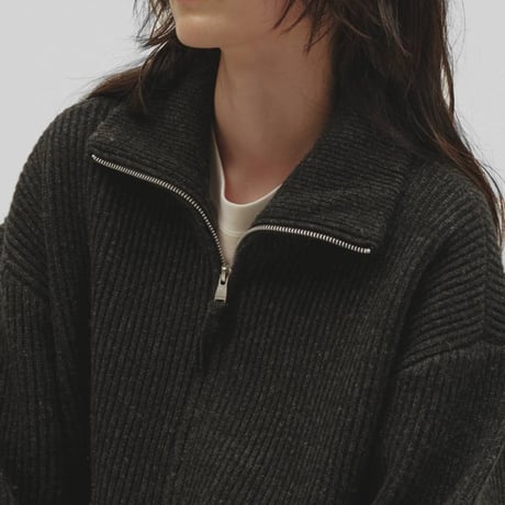 【TODAYFUL】Zipup Knit Cardigan　※納期12月上旬～1月上旬