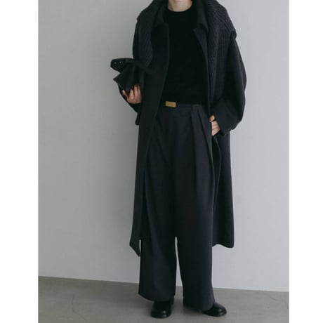 【anuke】Soutiencollar Over Coat　※納期11月中旬～12月中旬