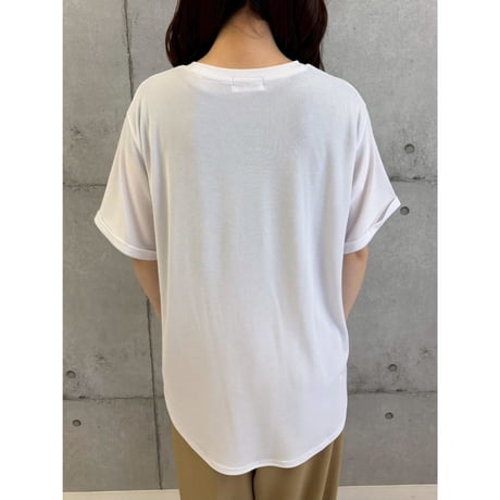 【ROSIEE】ロゴプリントTシャツ