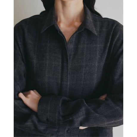 【anuke】Check Shirts Combinaison　※納期9月中旬～10月中旬