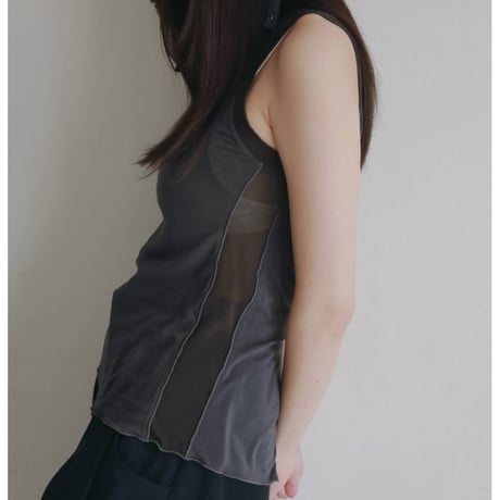 【anuke】Bicolor Tank Top