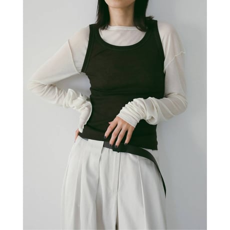 【anuke】Wool Rib Tanktop　※納期4月上旬～5月上旬