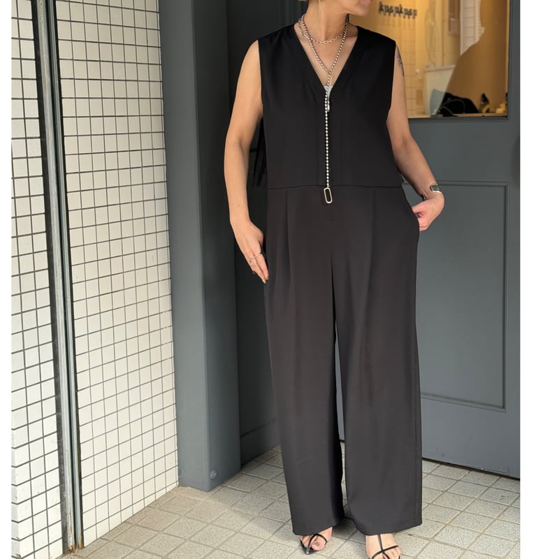 kusukusuオリジナル】バックチュールサロペット | selectshop kusukusuオリジナル】バックチュールサロペット | selectshop