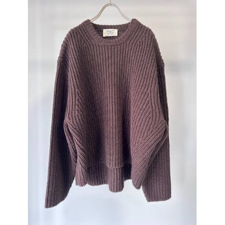 【MARGAUX VINTAGE】片畦ニットPO
