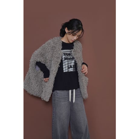 【CYAN TOKYO】スリットヘムビンテージバギー