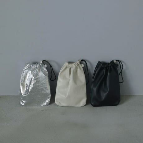 【anuke】Leather Mini Pouch　※納期11月下旬〜12月下旬