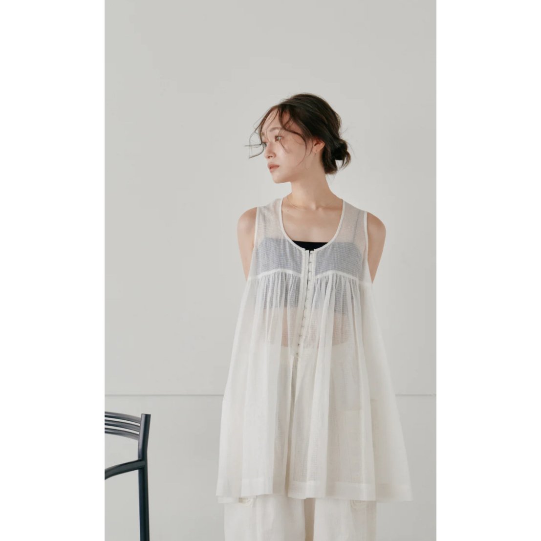 Hella 新品 sheer volume tops Hella】sheer volume tops | selectshop kusukusu