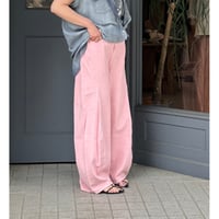 【L'ours Polaire et Bleu】ピグメント3Dカーブデニムパンツ