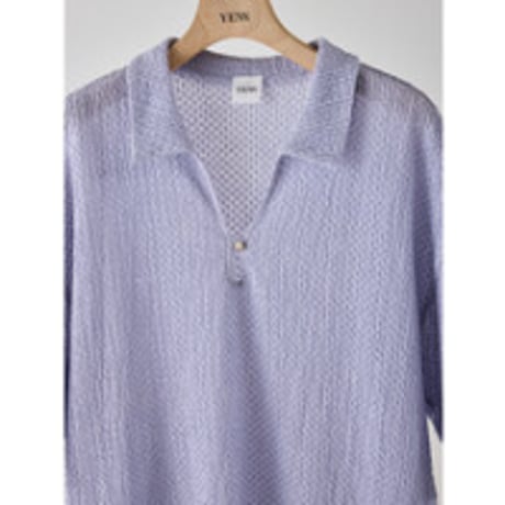 【YENN】KEY NECK BLOUSE