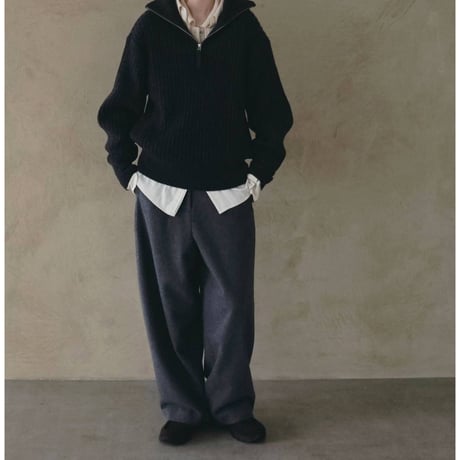 【anuke】Over Knit Shirts