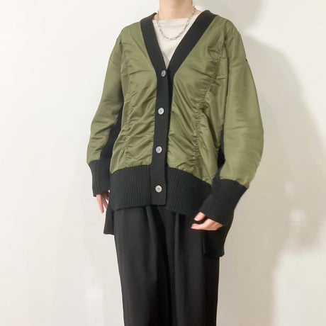 【 siro de labonte 】docking MA-1 cardigan