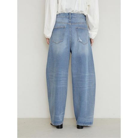 【YENN】CURVED SEAM DENIM PT　※予約