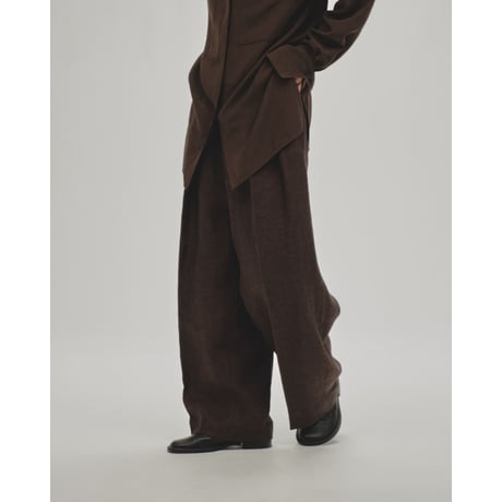 【TODAYFUL】Tuck Linen Trousers  ※納期3/上～4/上
