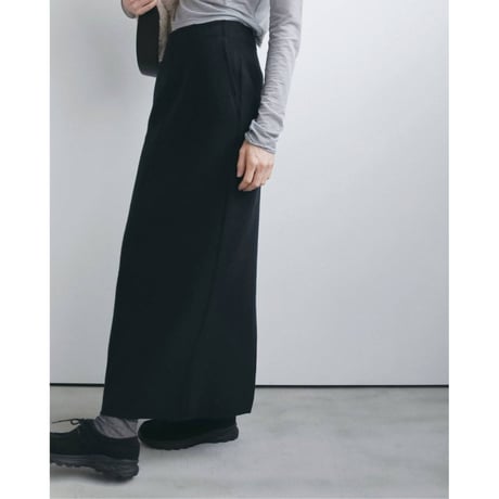 【anuke】Wool Cutoff Skirt