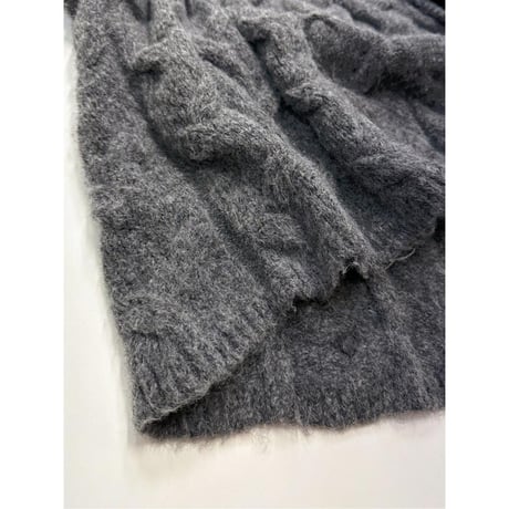 【YENN】CABLE PATTERN KNIT PO