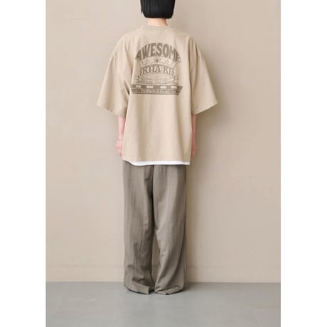 【KHA:KI】WIDE TEE -AWESOME-