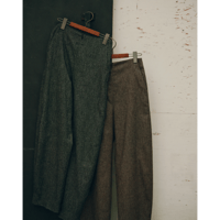 【Hella】silk nep cocoon pants ※納期 9/中～10/中