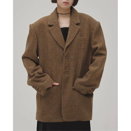 【TODAYFUL】Wool100% Check Jacket　※納期9月下旬～10月上旬