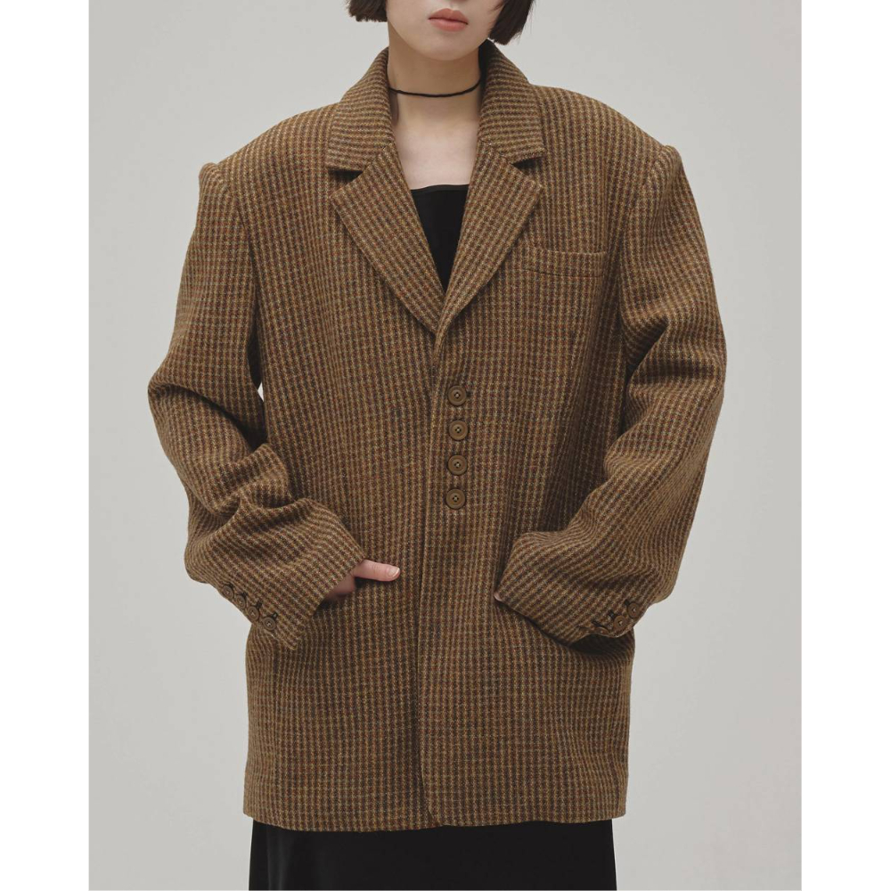 TODAYFUL】Wool100% Check Jacket ※納期9月下旬～10月上旬 |