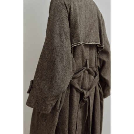 【Hella】Linen Wool Trench Coat　※納期9月上旬～10月上旬